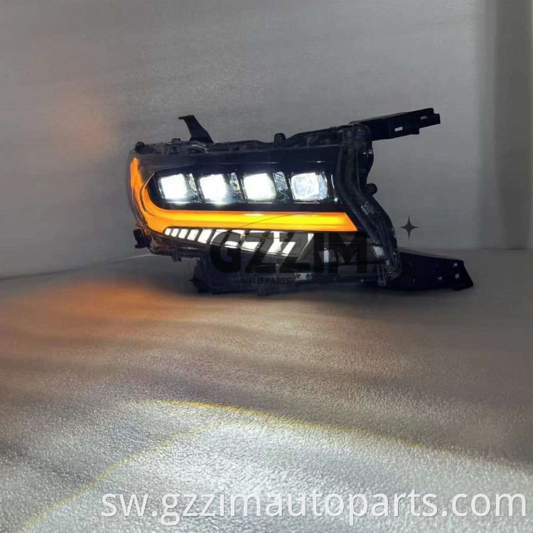 Sehemu za Auto ABS Plastiki LED Front Light Sehemu za kichwa kwa Prado 2018-2022